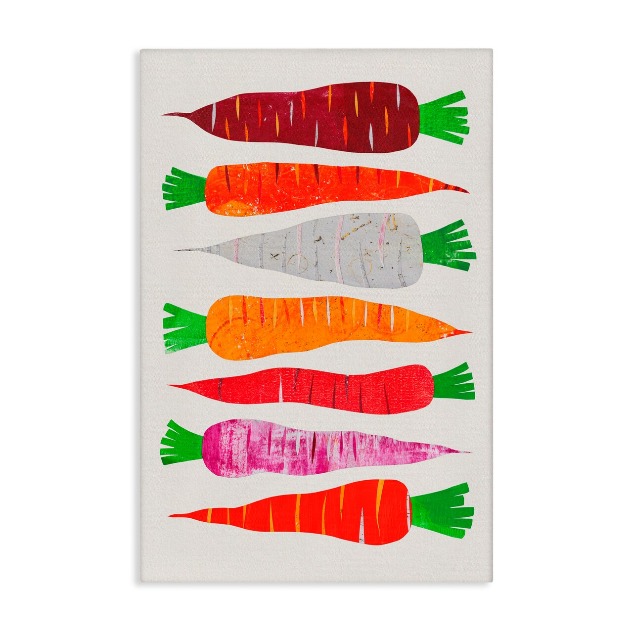Stupell Industries Garden Vegetable Carrots Canvas, design by Aribombari